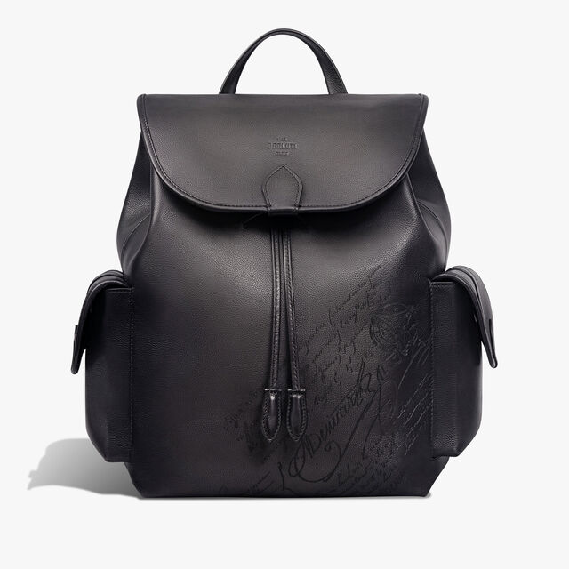 Sac À Dos Horizon En Cuir Scritto, NERO GRIGIO, hi-res 1