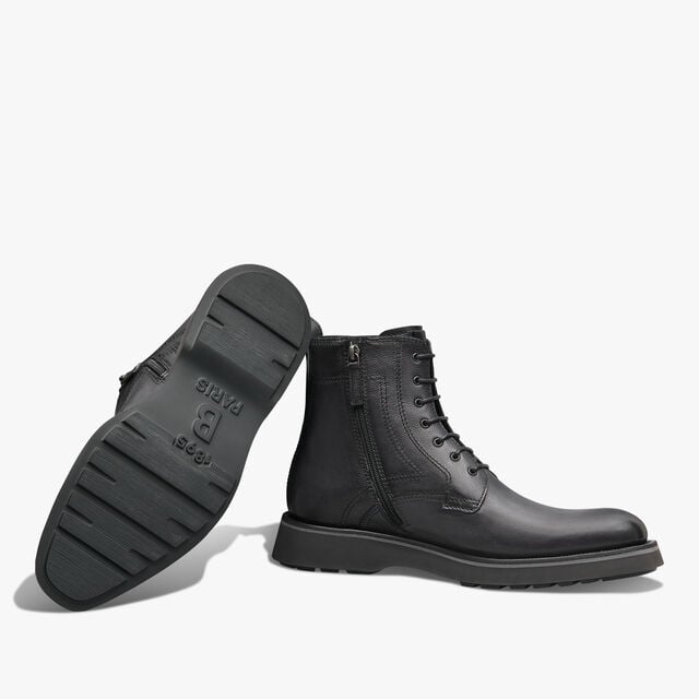 Alessio Scritto Leather Boot, NERO GRIGIO, hi-res 4