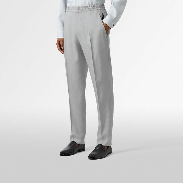 Pantalon à Cordon en Laine