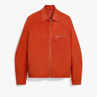1 Jour Suede Blouson, BURNT ORANGE, hi-res
