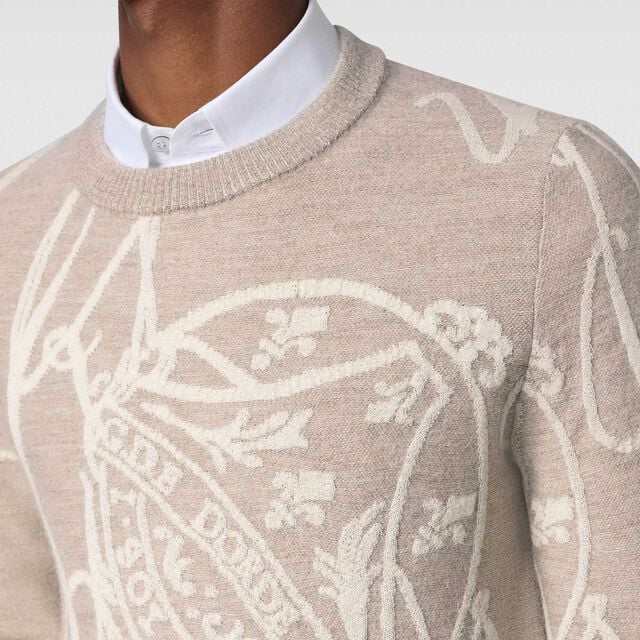 Giant Scritto Crewneck, FLUFFY BEIGE, hi-res 4