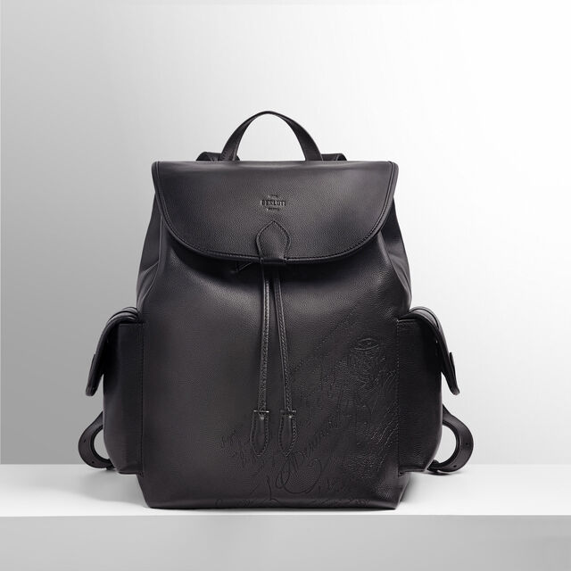 Sac À Dos Horizon En Cuir Scritto, NERO GRIGIO, hi-res 8