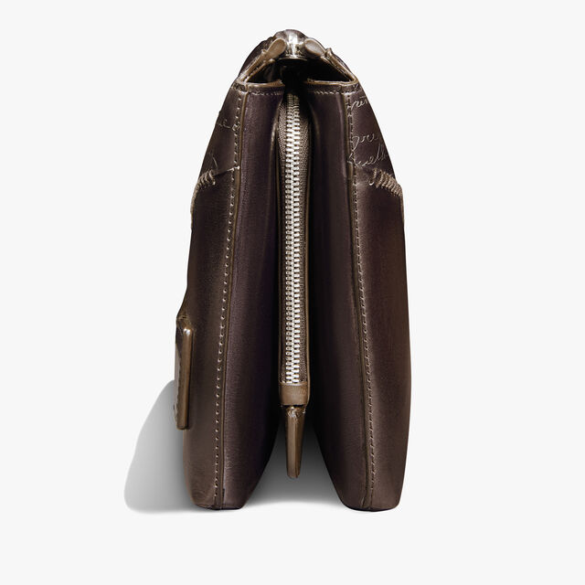 Tersio Scritto Leather Pouch, VIGOGNA, hi-res 4