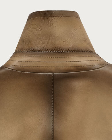 Leather Patina Un Jour Blouson, Fiamma Brass, hi-res