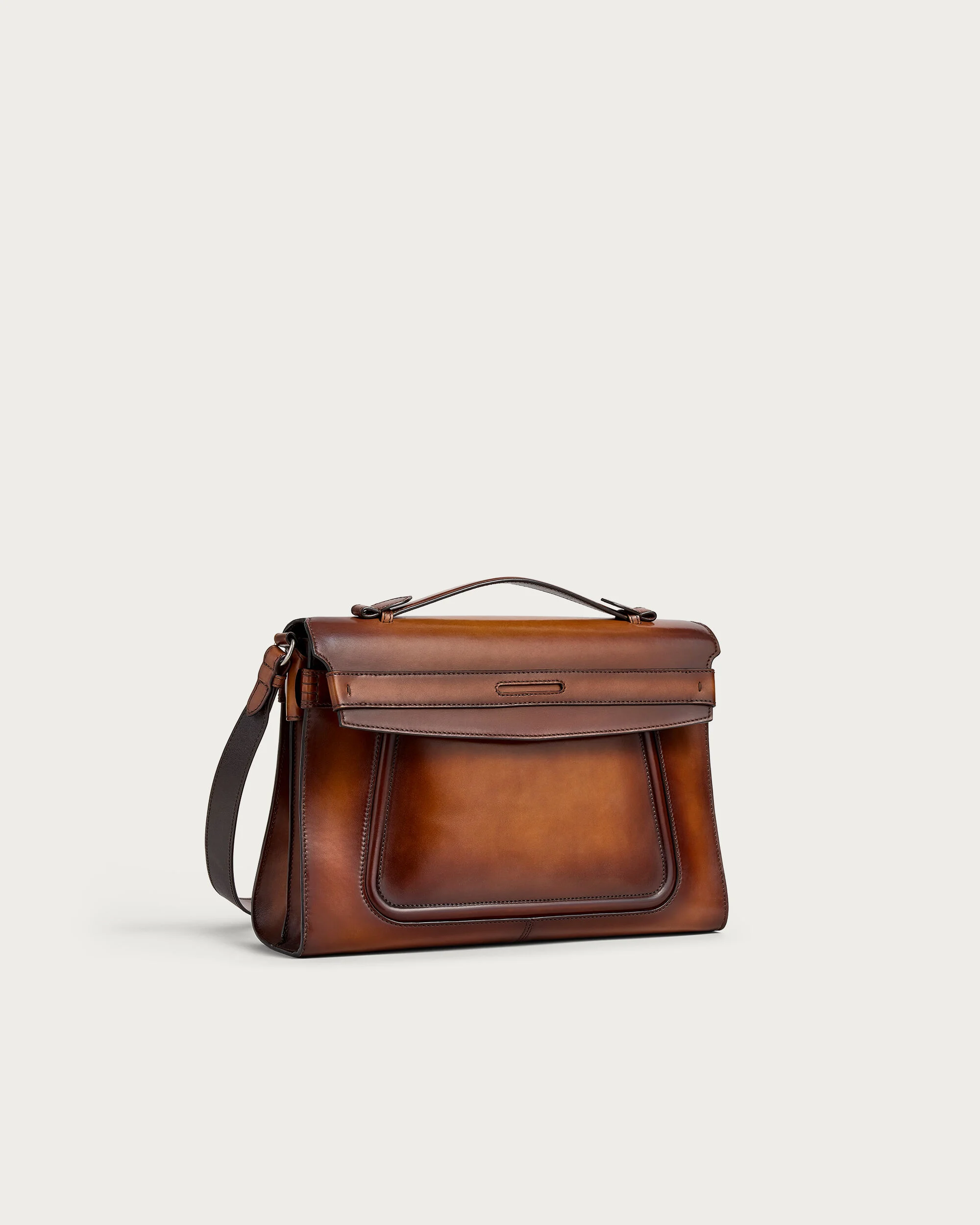 Andy Messenger Briefcase, Cacao Intenso, hi-res