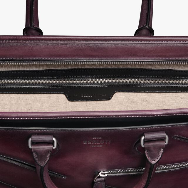 Un Jour Leather Briefcase, GRAPES, hi-res 7