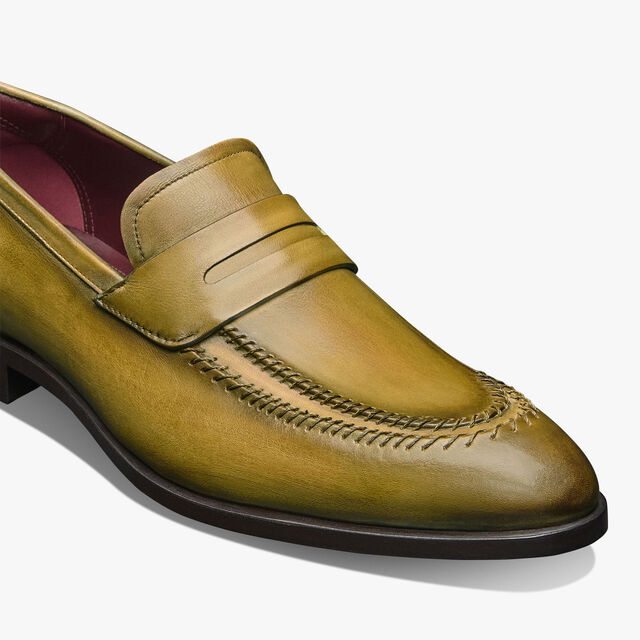 Rapiécé-Reprisé Leather Loafer, ACID GREEN, hi-res 6