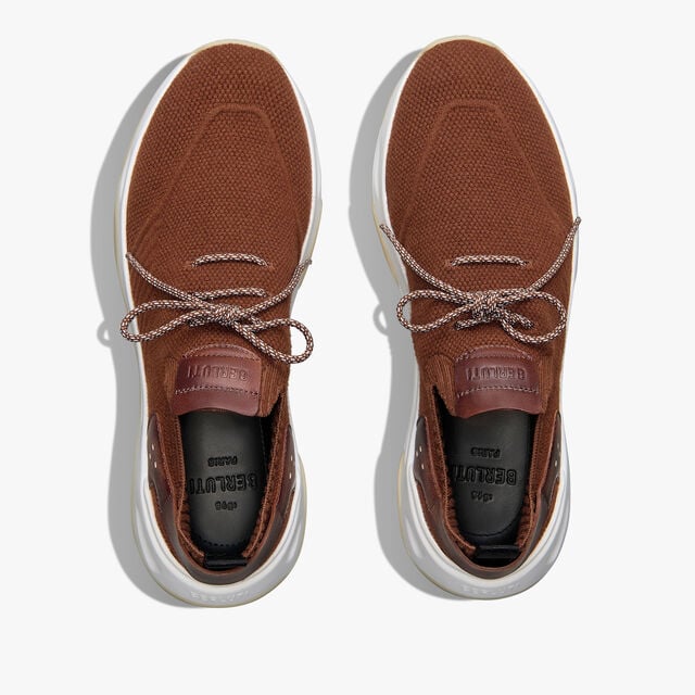 Shadow Cashemere And Lagoon Calf Sneaker , TOFFEE, hi-res 3