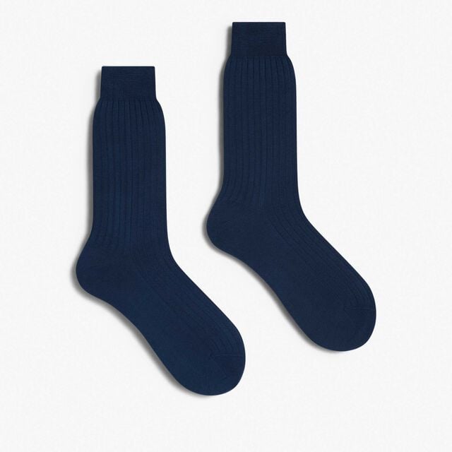 Chaussettes en Coton, BLEU DE SMALT, hi-res 2