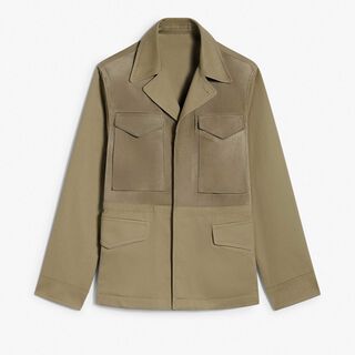 Two-Materials Field Jacket, WARM TAUPE, hi-res