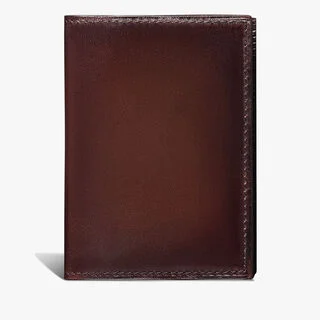 Jagua Leather Card Holder, LEGNO BRUCIATO, hi-res
