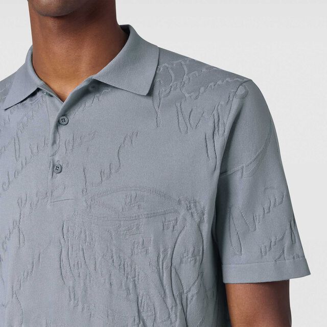 Diagonal Scritto Polo, TITANIUM BLUE, hi-res 5