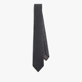 Scritto Herringbone Tie, DARK LEAD, hi-res