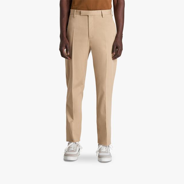 Stretch Cotton Chino, SAND BEIGE, hi-res 2