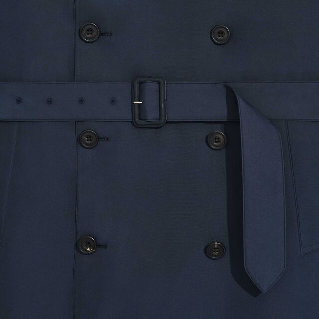 Technical Silk Light Trench, COLD NIGHT BLUE, hi-res 7