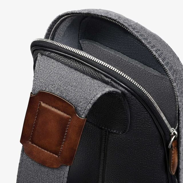 シャドウ カシミヤ スリングバッグ, GREY, hi-res 7