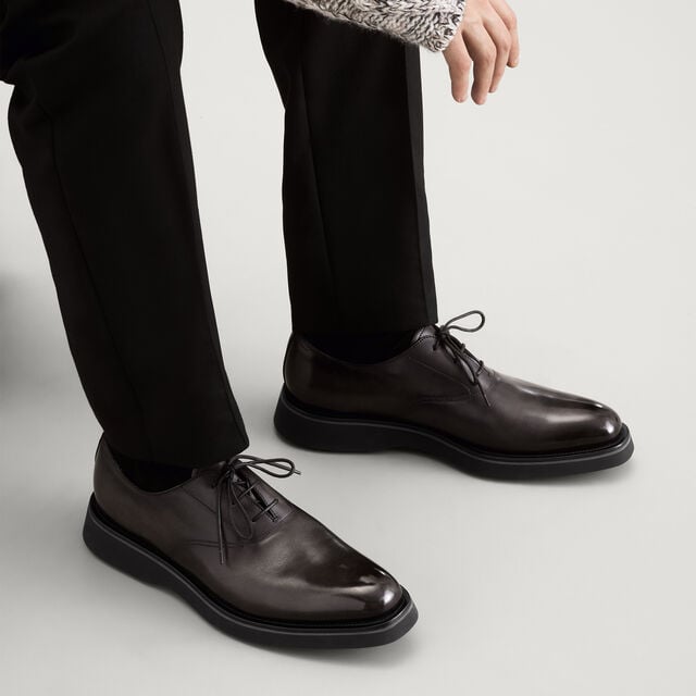 Richelieu Alessio En Cuir, NERO GRIGIO, hi-res 2