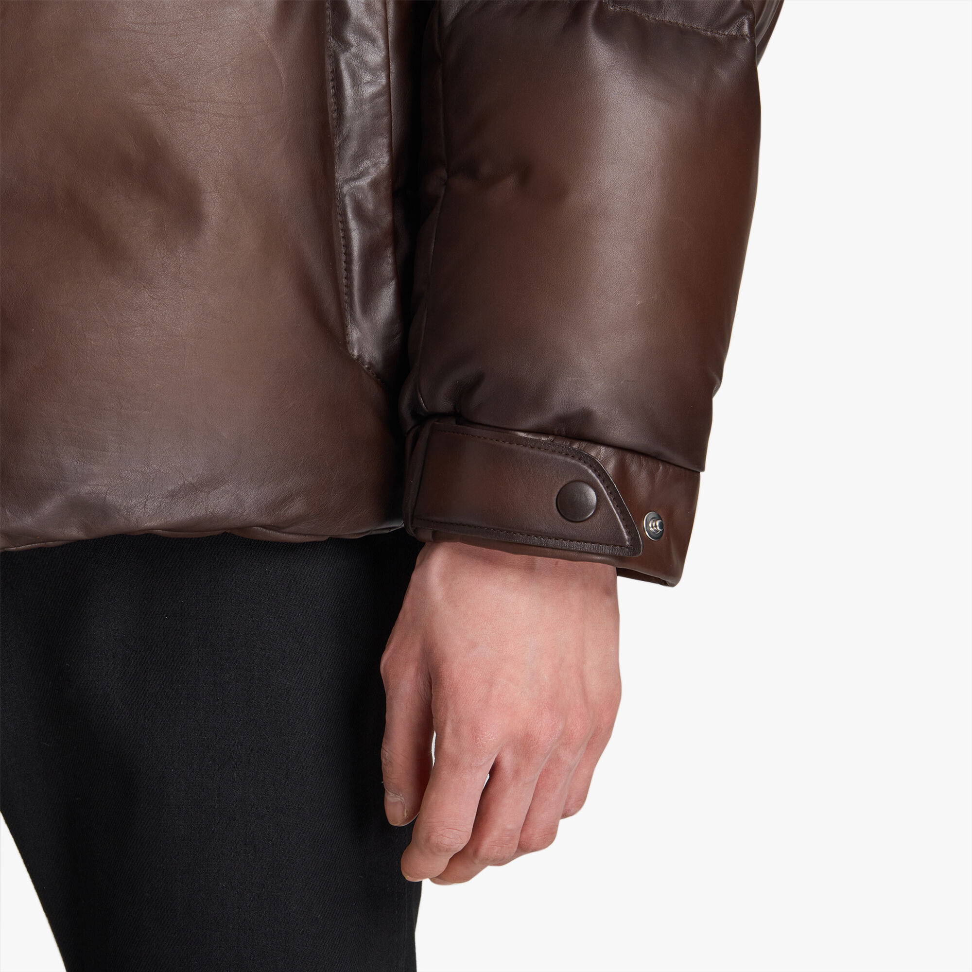 Down filled leather jacket 2025