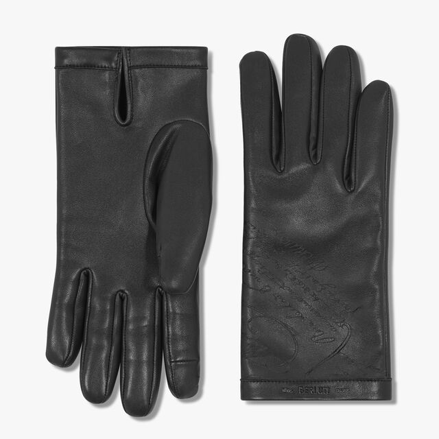 Gants en cuir, NERO, hi-res 1