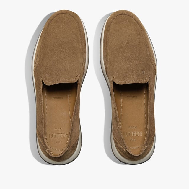 Echappée Suede Calf Loafer, DARK BEIGE, hi-res 3