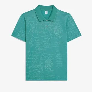Scritto Pique Polo, LIGHT TEAL GREEN, hi-res