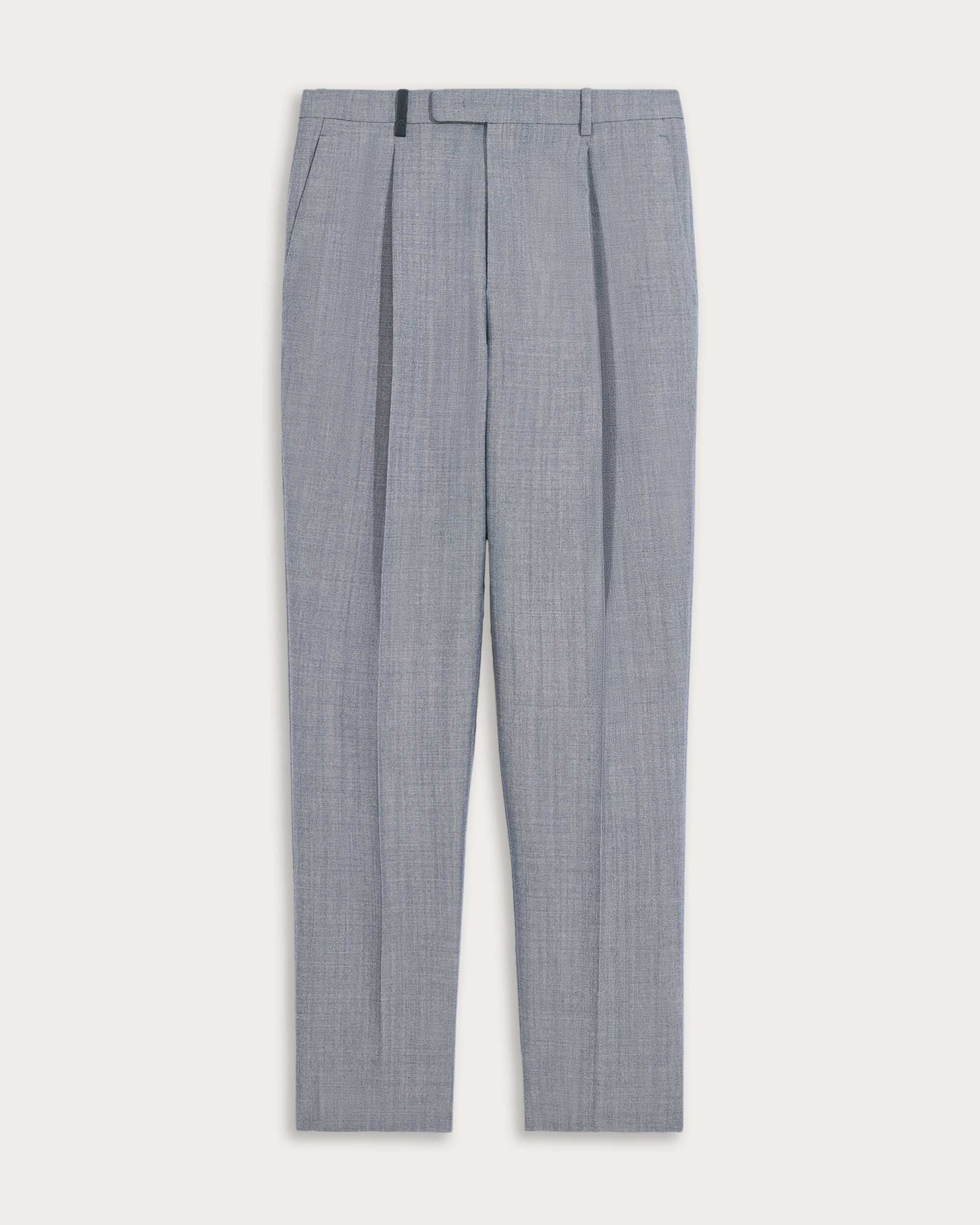 Marcello Trousers with Leather Detail, Denim Spirit, hi-res
