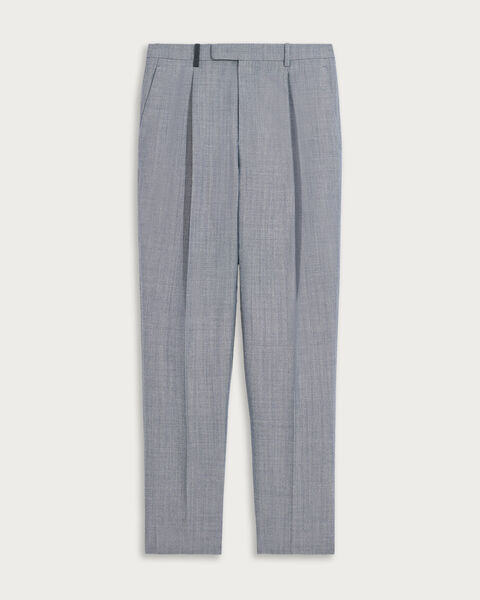 Marcello Trousers with Leather Detail, Denim Spirit, hi-res