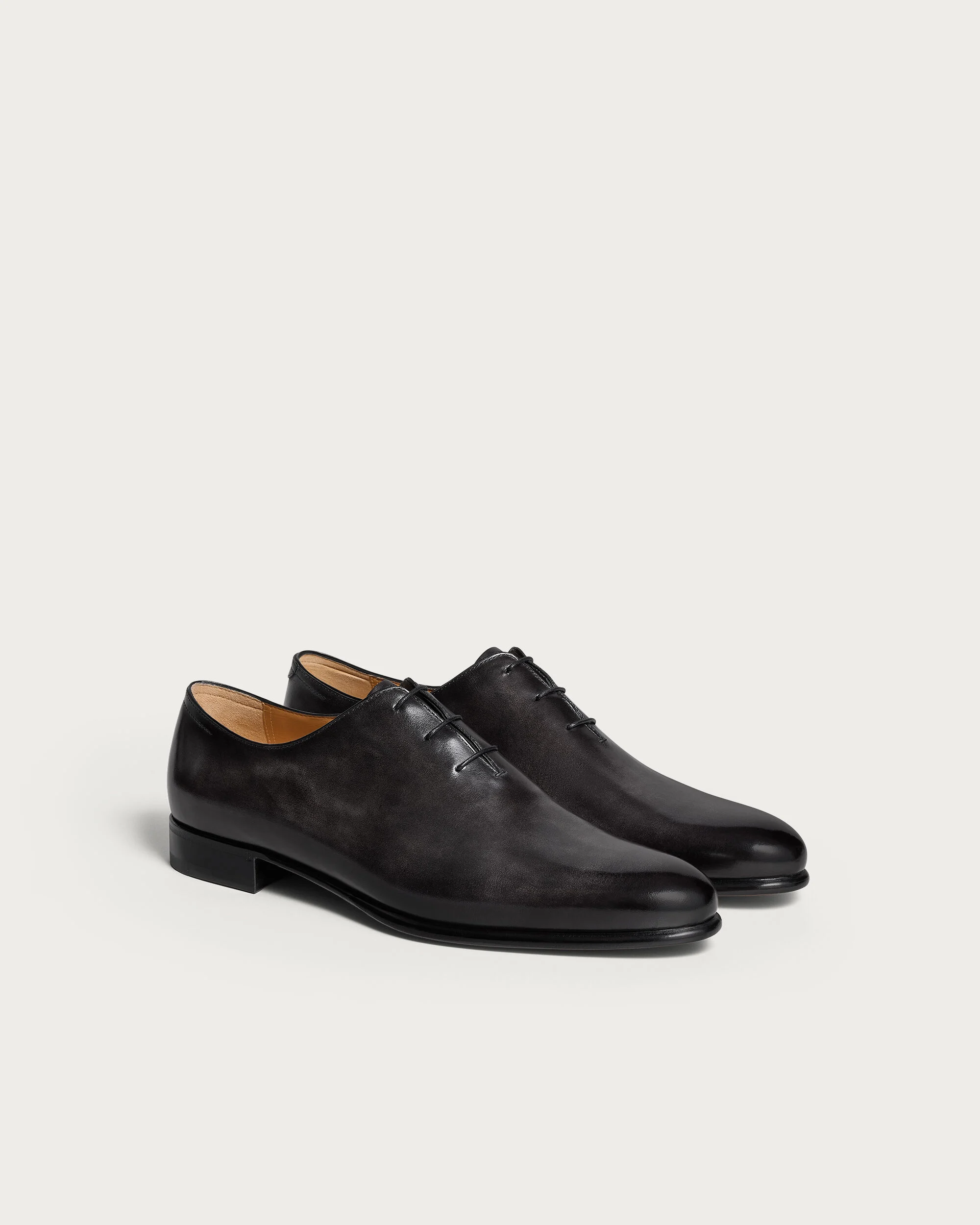 Alessandro Galet Calf Leather Oxford, Nero Grigio, hi-res