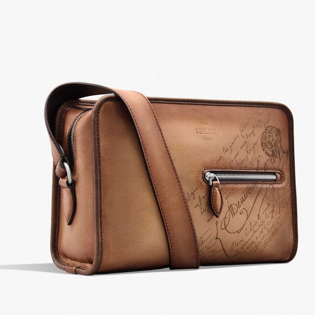 Journalier Scritto Leather Messenger, PAPELAO, hi-res 2