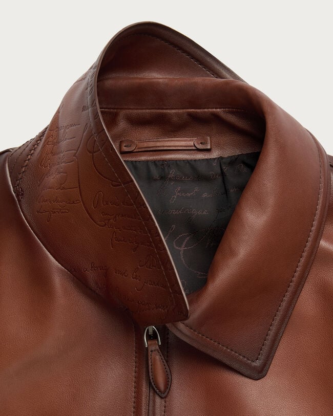 Leather Patina Un Jour Blouson, Cacao Intenso, hi-res