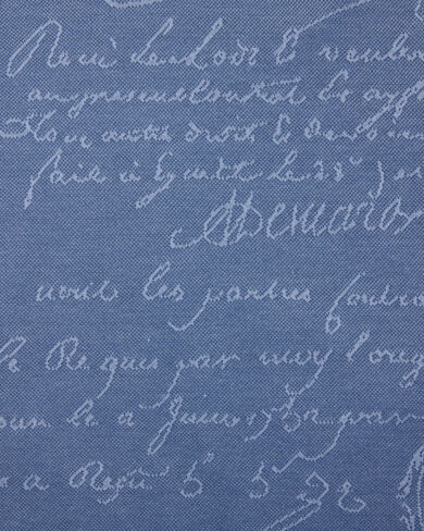 Scritto Pattern Piqu&eacute; Polo, Nile Blue, hi-res
