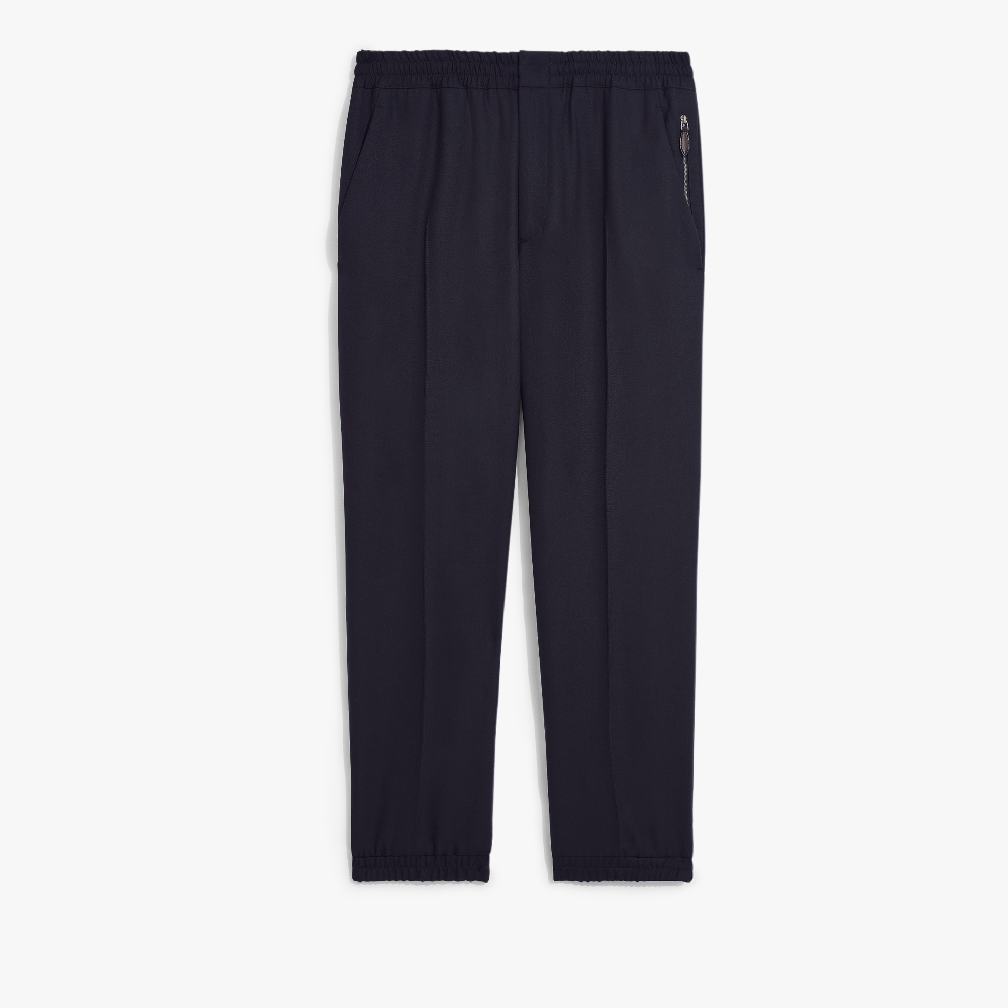 Stretch Wool Jogpants, MARINE, hi-res