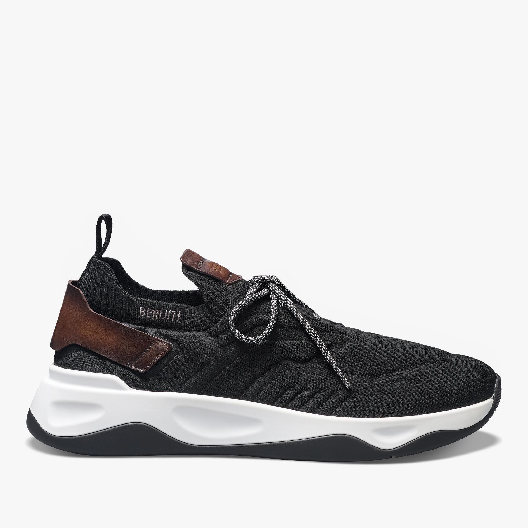 Shadow Knit And Leather Sneaker