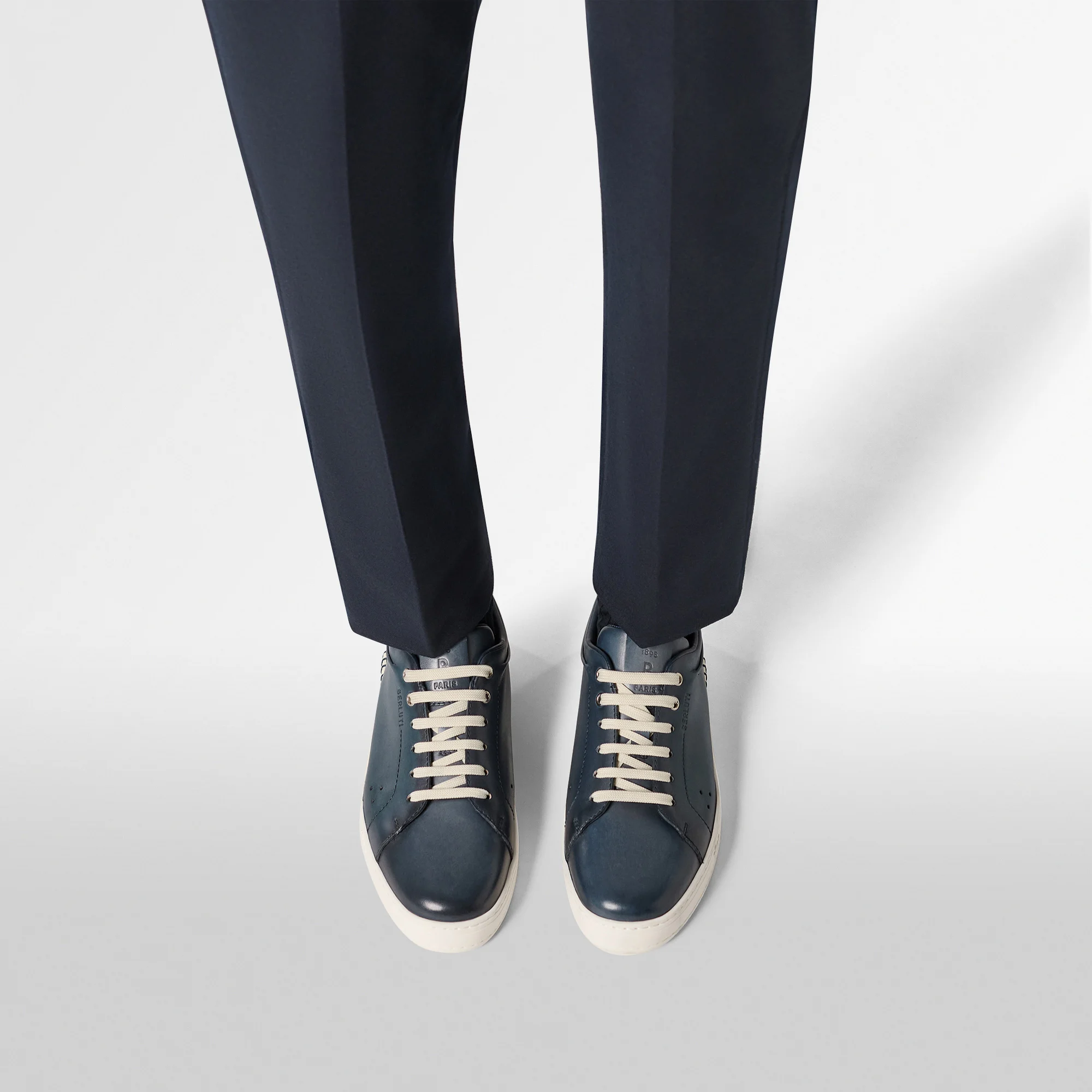 人気☆【BERLUTI】Playtime Venezia Calf Leather スニーカー Playtime Scritto Venezia Calf Leather Sneaker Slip On