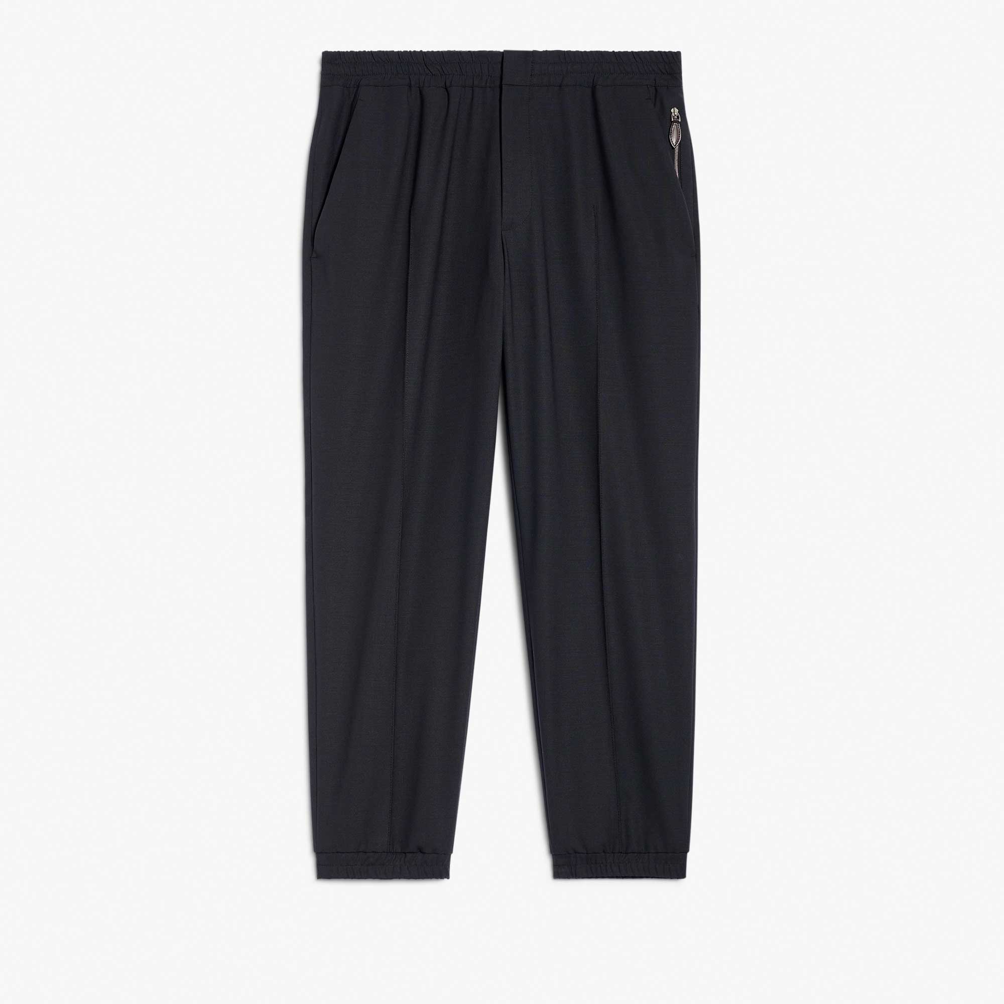 Stretch Wool Gabardine Jogpants, NERO BLUE, hi-res