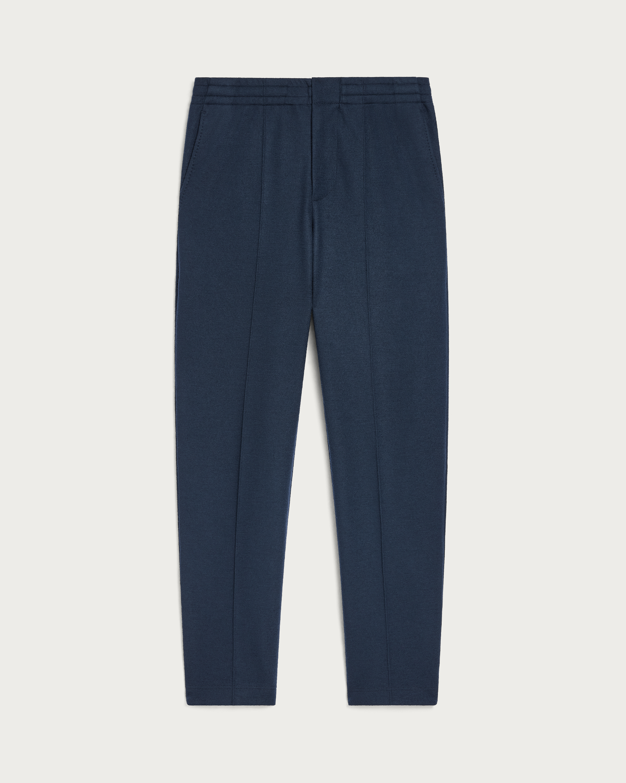 Jersey Pants with Leather Detail