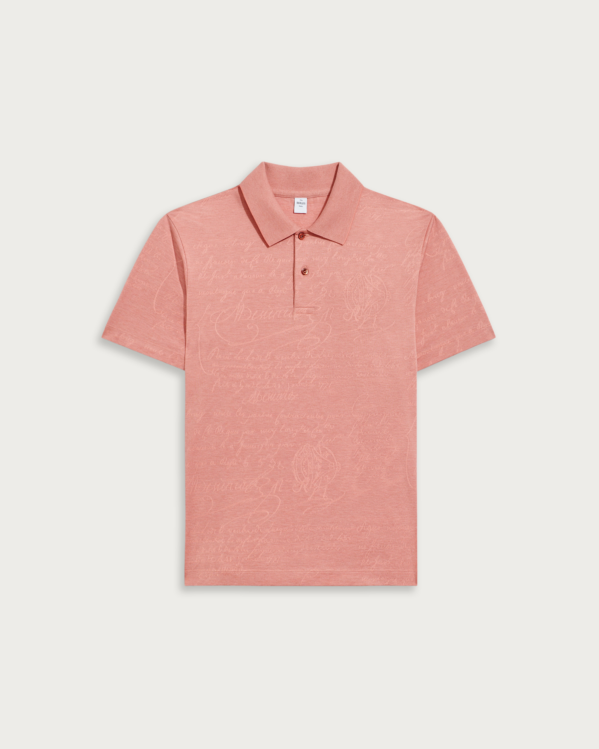 Scritto Pattern Piqué Polo | Berluti US