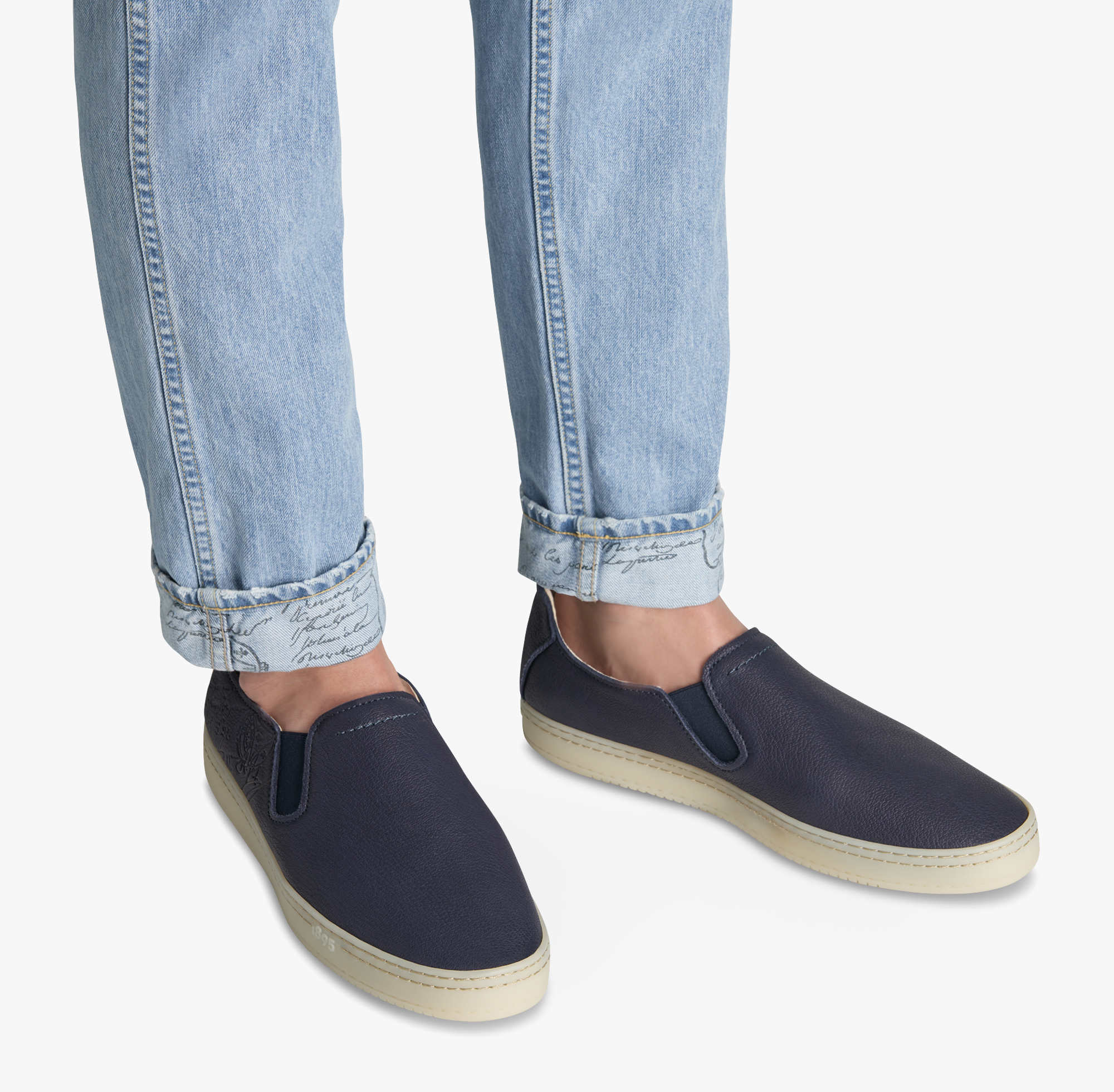 Eden Scritto Leather Slip On Berluti GH