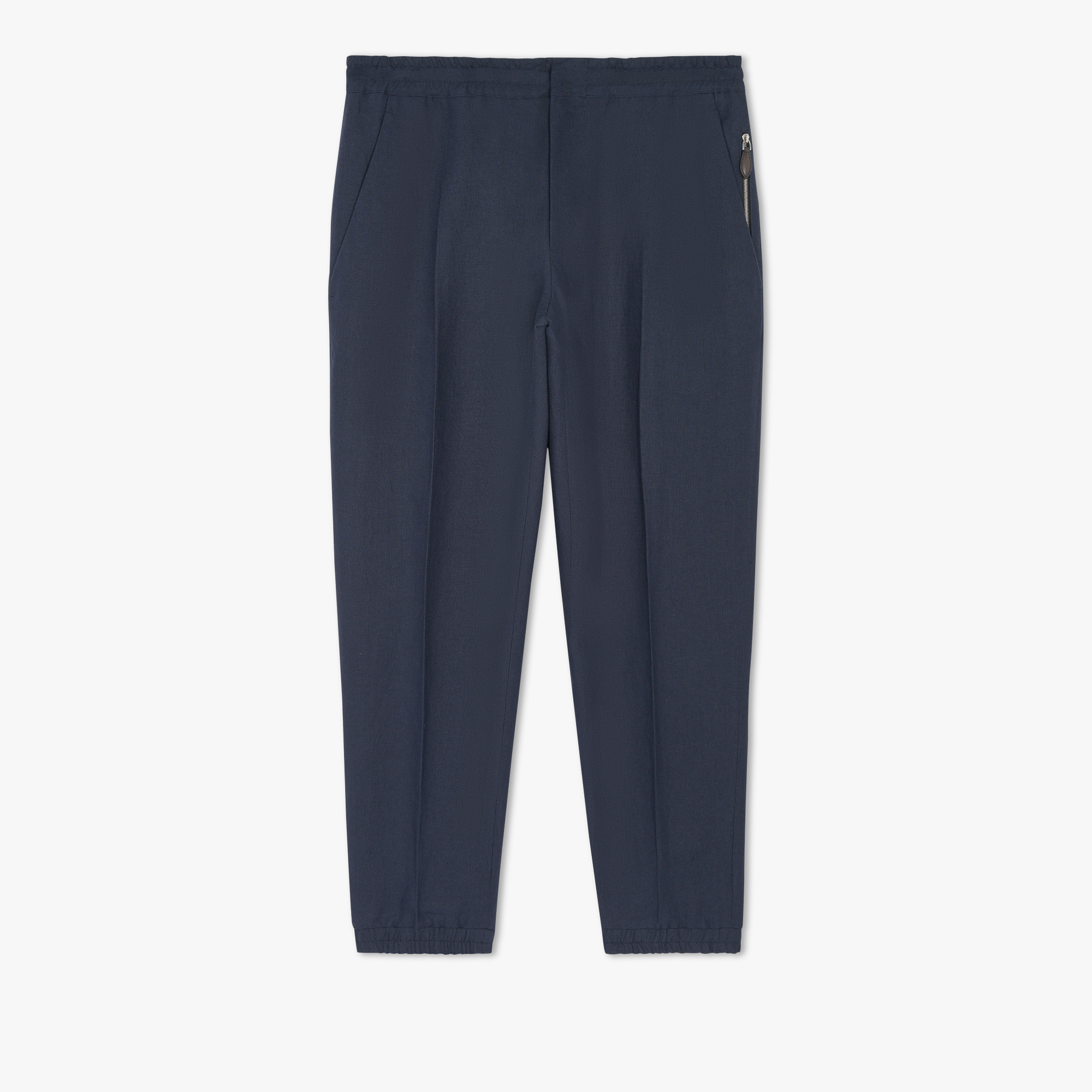 Pantalon de Jogging En Lin, COLD NIGHT BLUE, hi-res