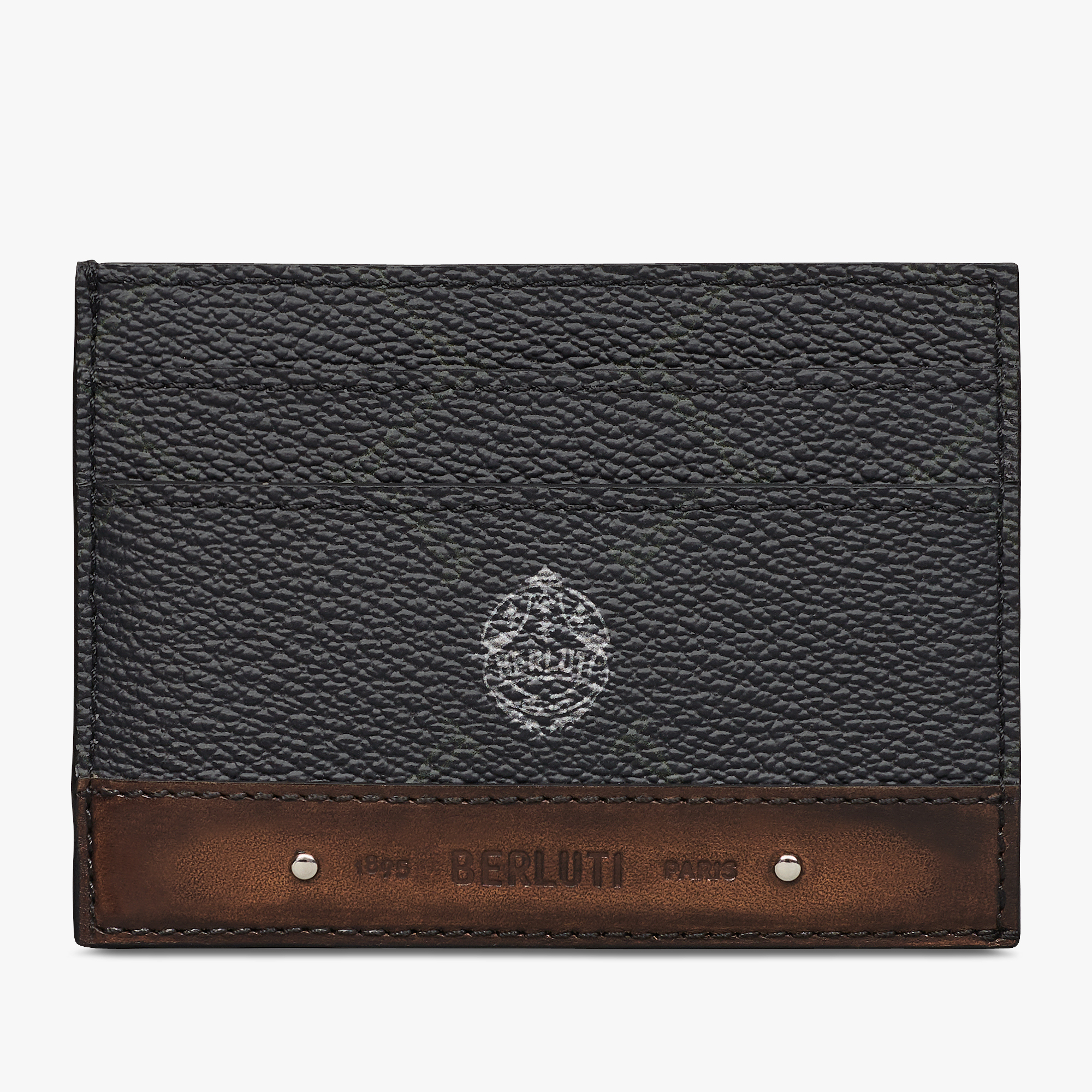 Drive Canvas and Leather Card Holder, BLACK + TDM INTENSO, hi-res