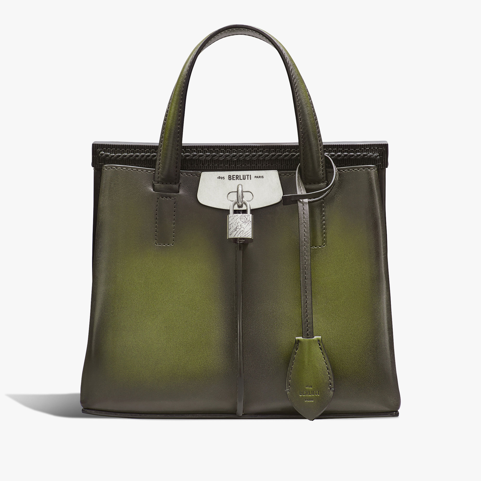 Luti 25 Messenger In Leather, NERO CAVIAR, hi-res