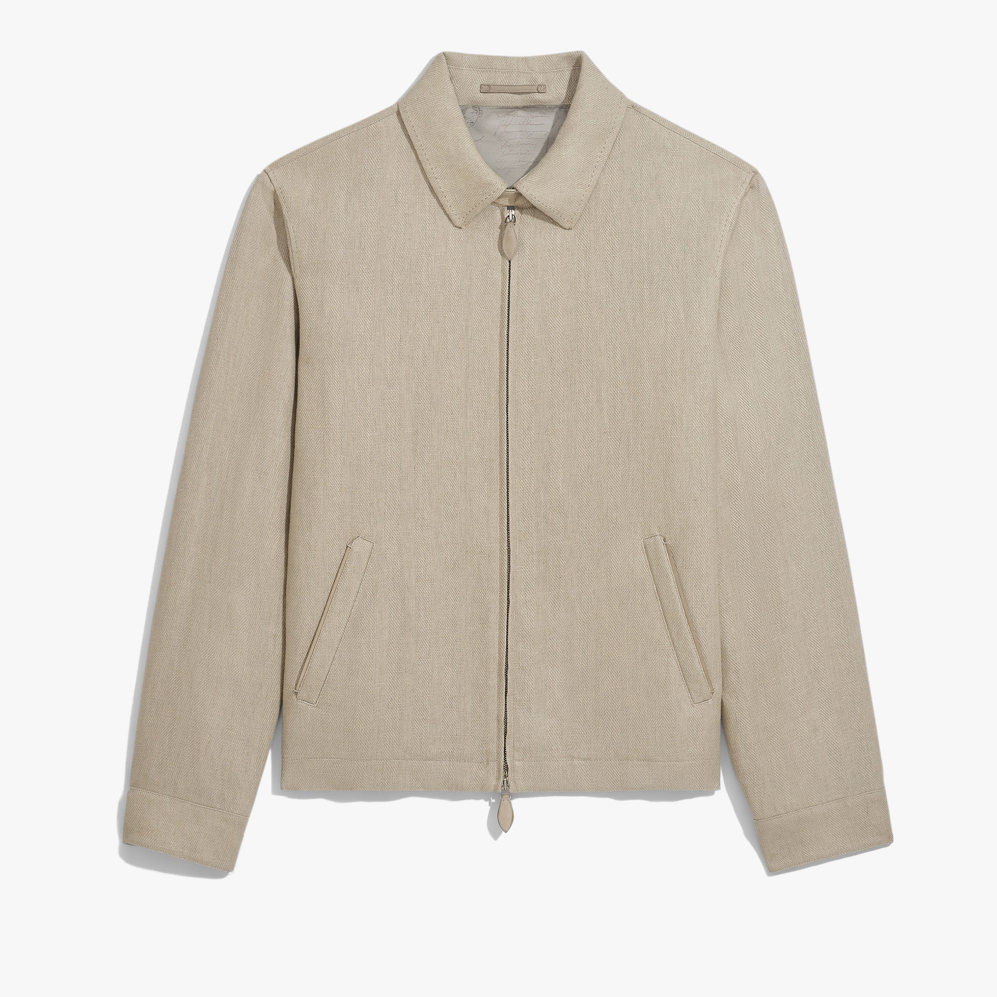 Linen Blouson, NATURAL BEIGE, hi-res