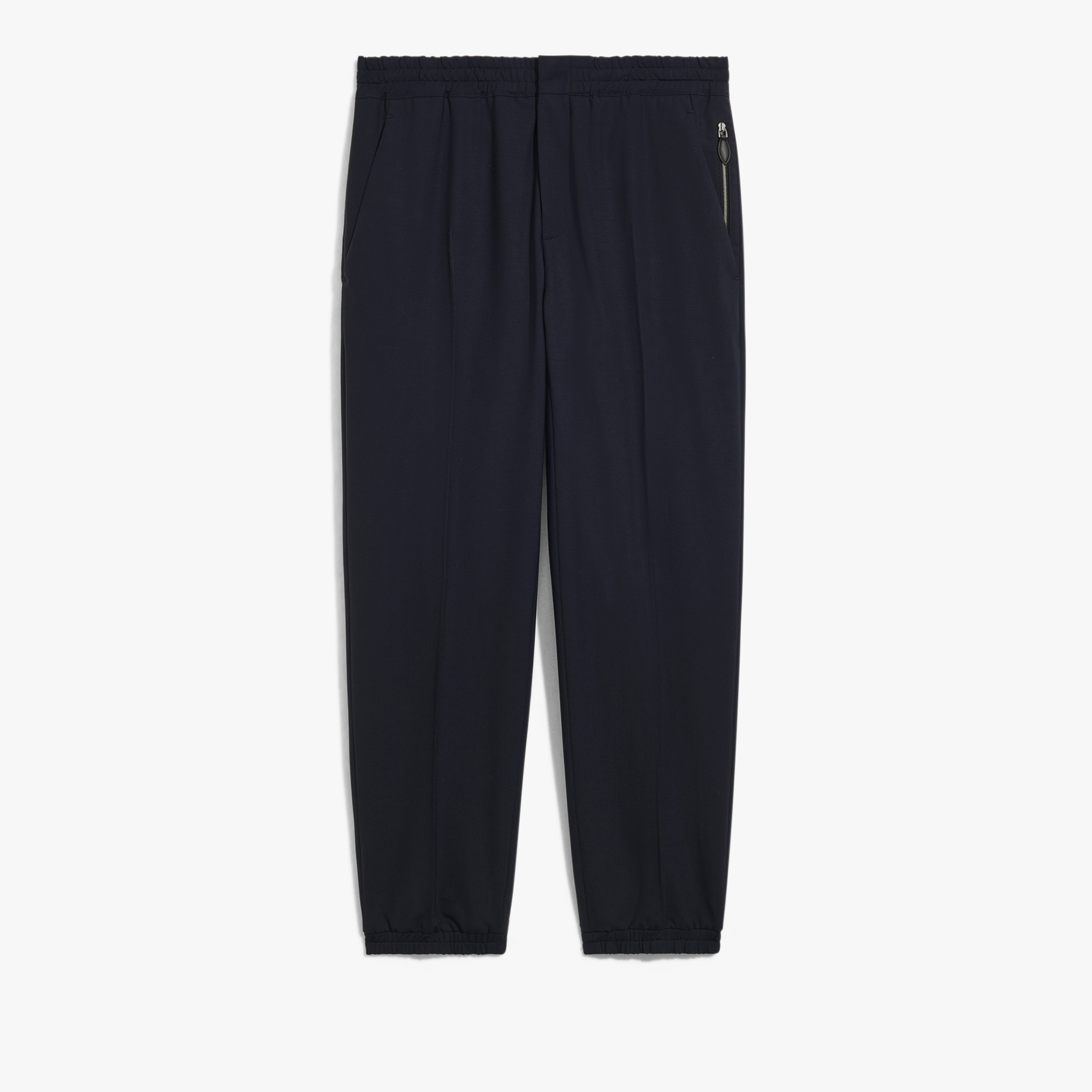 Stretch Wool Jogpants, MARINE, hi-res