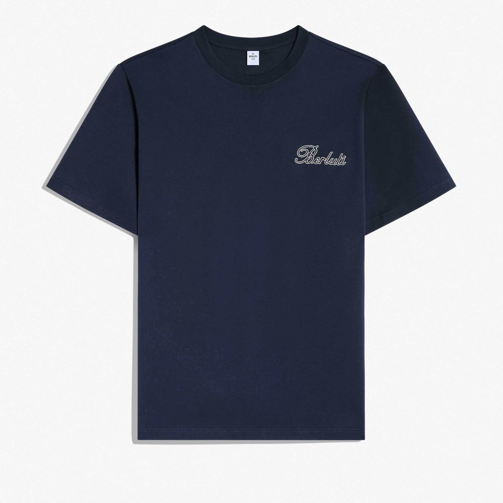 Small Embroidered Thabor T-Shirt, MARINE, hi-res