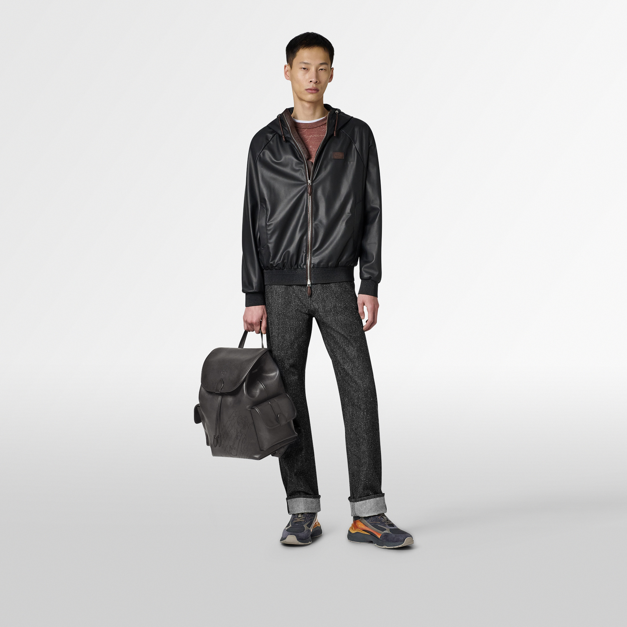 Horizon Scritto Leather Backpack | Berluti US