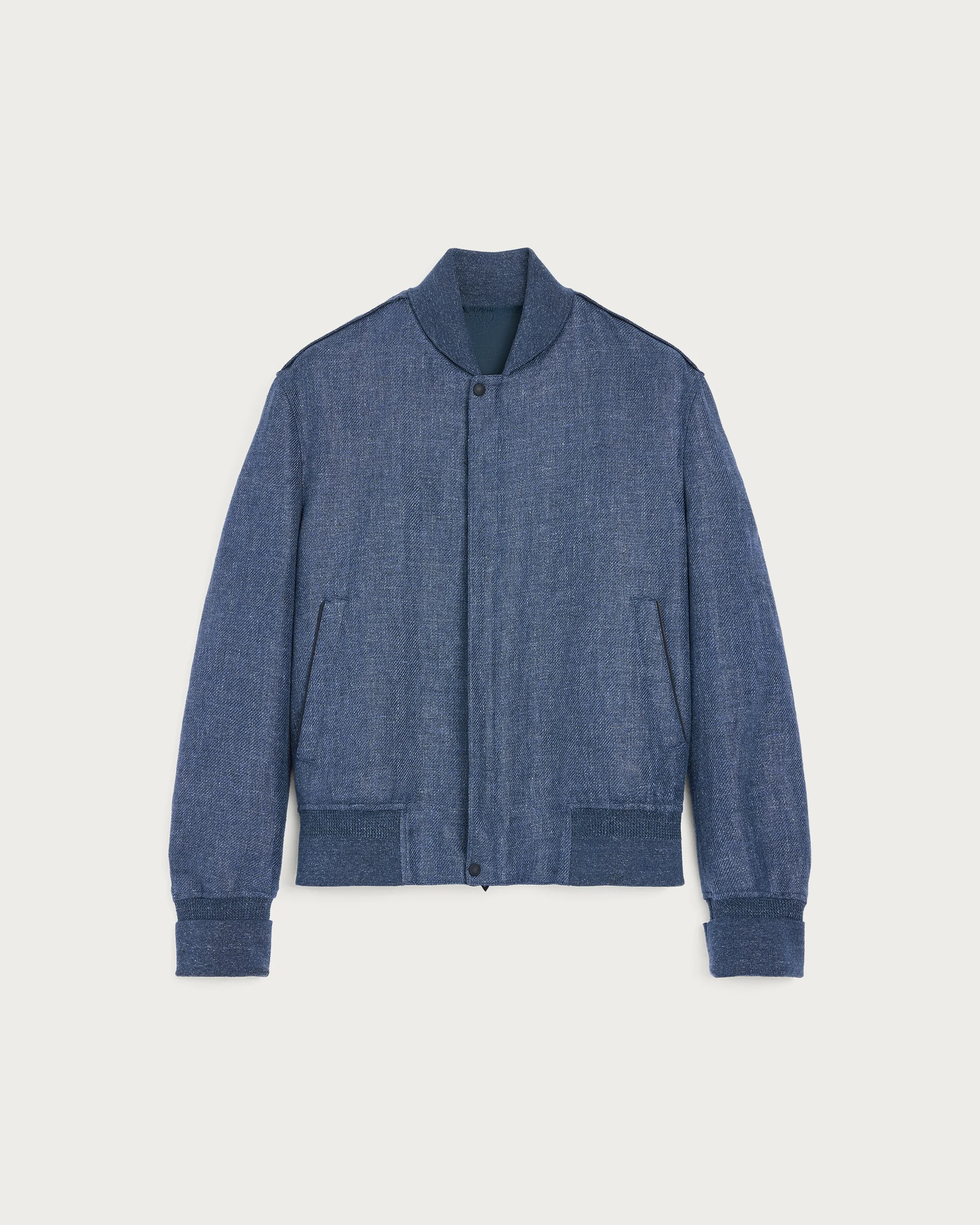 Light Bomber with Leather Details