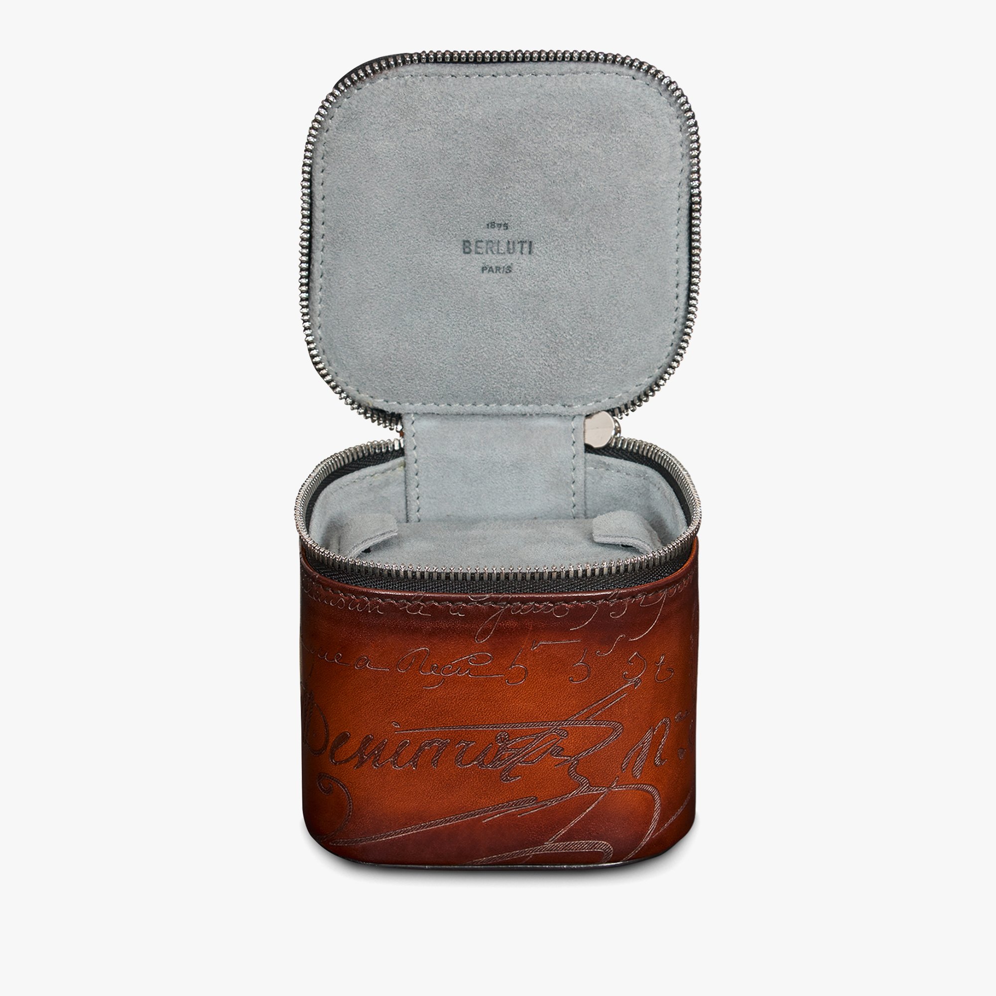 BERLUTI Scritto Leather Watch Case