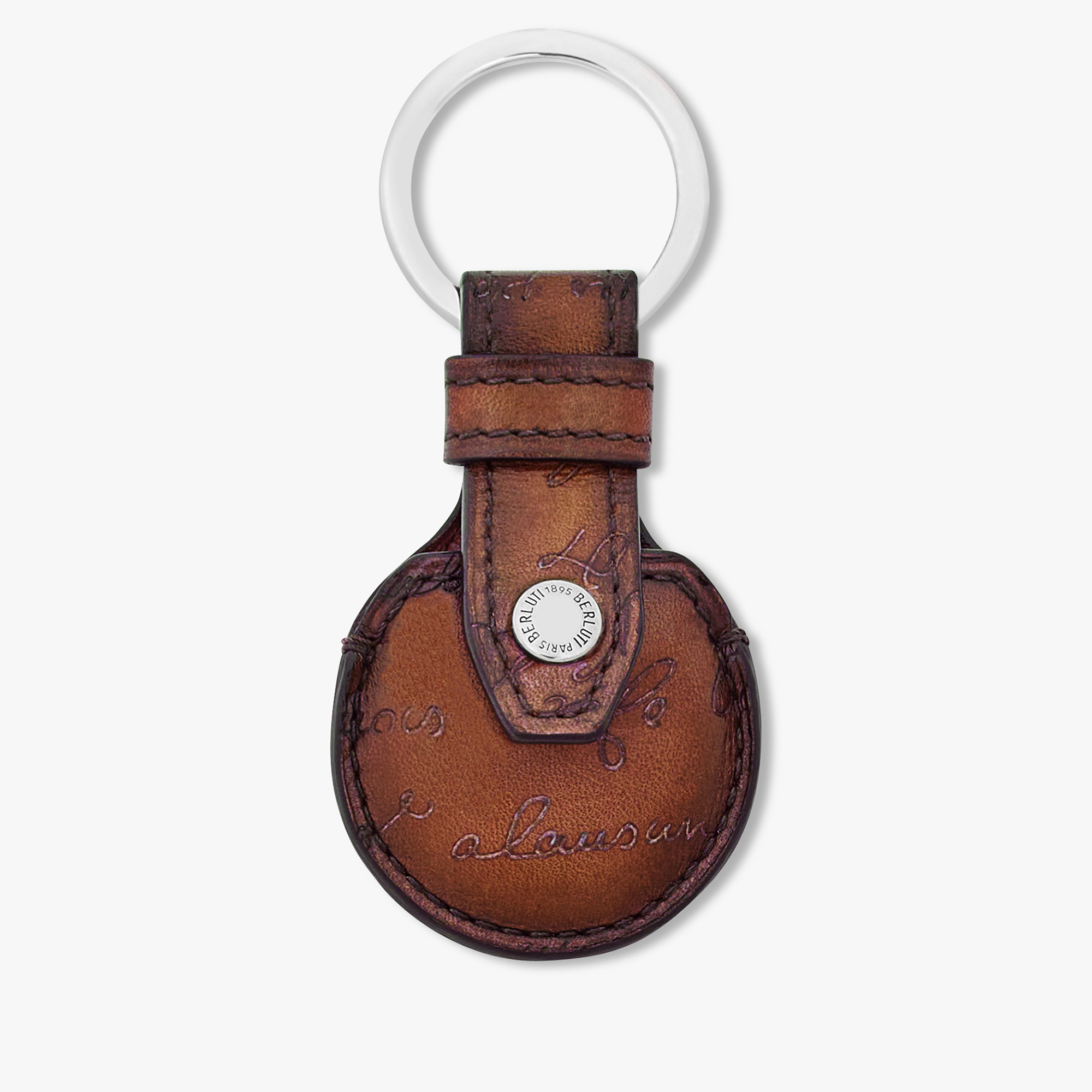 Scritto Leather AirTag Case, CACAO INTENSO, hi-res