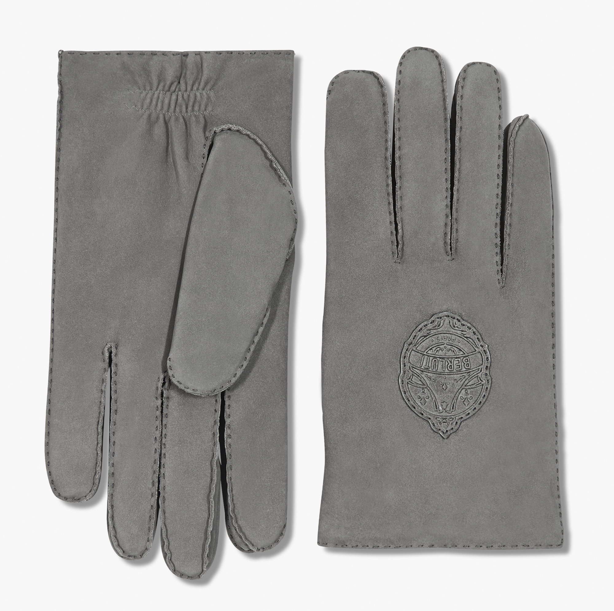 Gants En Cuir, GRIS, hi-res