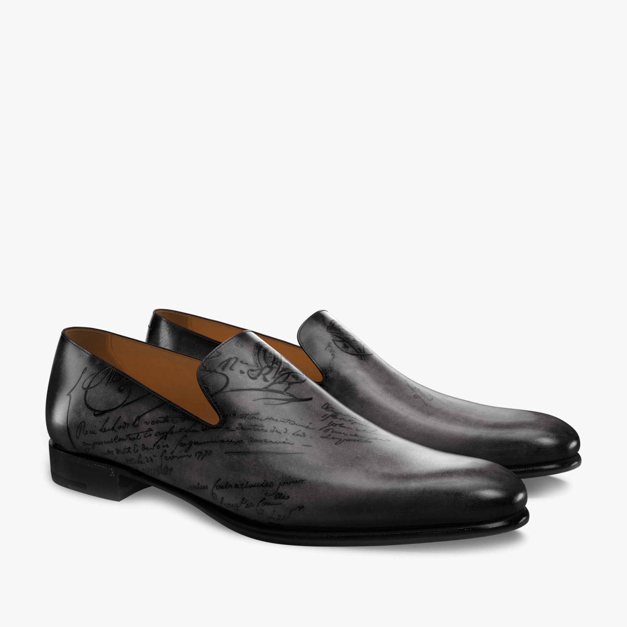 Cursive Galet Scritto Leather Loafer | Berluti US